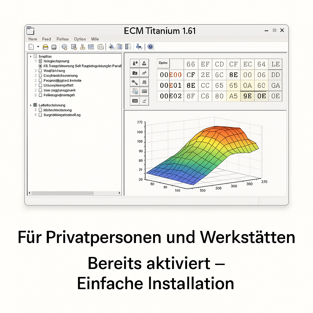 ECM Titanium 1.61 – Motormanagement Software Deutsch