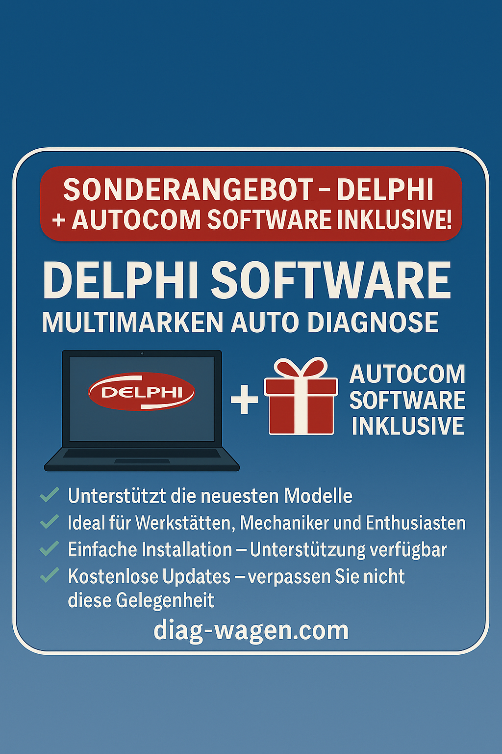 Autocom Delphi Delphi Diagnose-Software 2025 + Autocom – KFZ OBD2 Software mit Updates ...