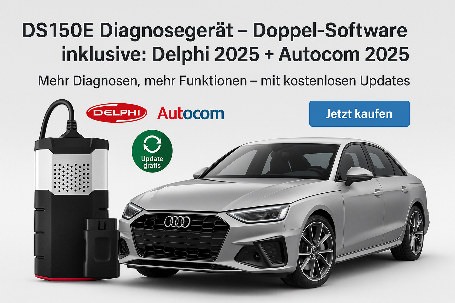 Delphi DS150E – Kfz-Diagnosegerät & OBD2 für die Auto-Diagnose
